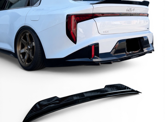 2025+ Kia K4 Sedan Rear Duckbill Spoiler | Gloss Black Trunk Wing