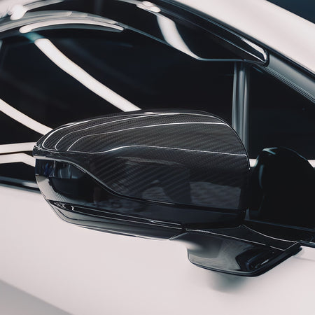 2022-2024 Subaru WRX Carbon Fiber Mirror Caps ( Direct Replacement ) - aeroflowdynamics