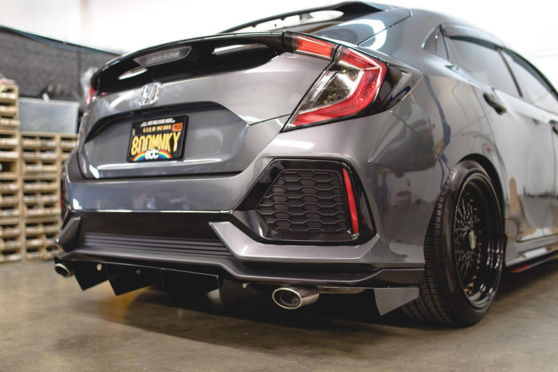 2017-2021 Honda Civic Non-Sport Hatchback Rear Diffuser