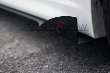 2007-2015 Mitsubishi Evo X / Ralliart Side skirt Extension V2 - Aeroflowdynmaics