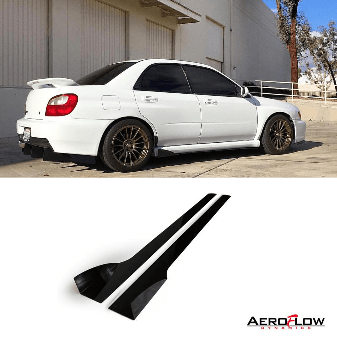 2002 - 2007 Subaru Wrx/Sti Side Skirt Extension V2 - AeroflowDynamics