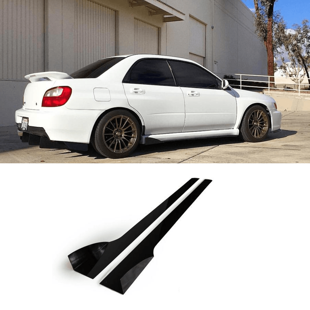 2002 - 2007 Subaru Wrx/Sti Side Skirt Extension V2 - AeroflowDynamics