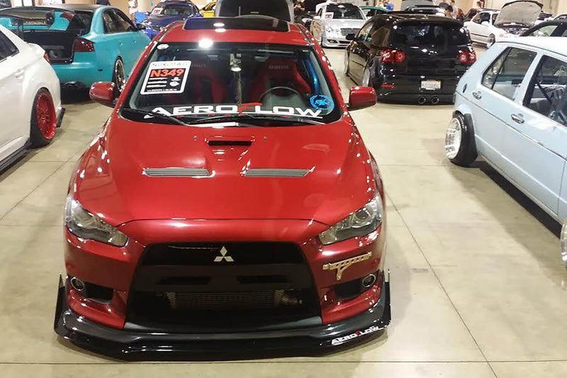 2008-2015 Mitsubishi Evo X V2 Splitter For Jdp Front Lip