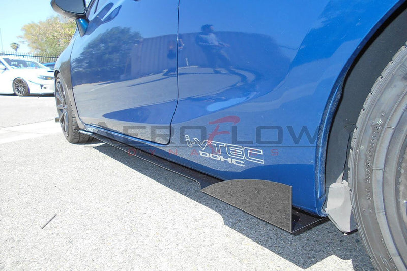 2012-2015 Honda Civic Si Coupe Side Skirt Extensions V2