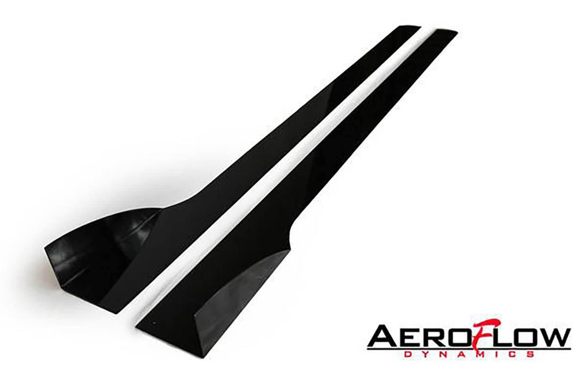 2007-2015 Mitsubishi Evo X / Ralliart Side skirt Extension V2 - Aeroflowdynmaics