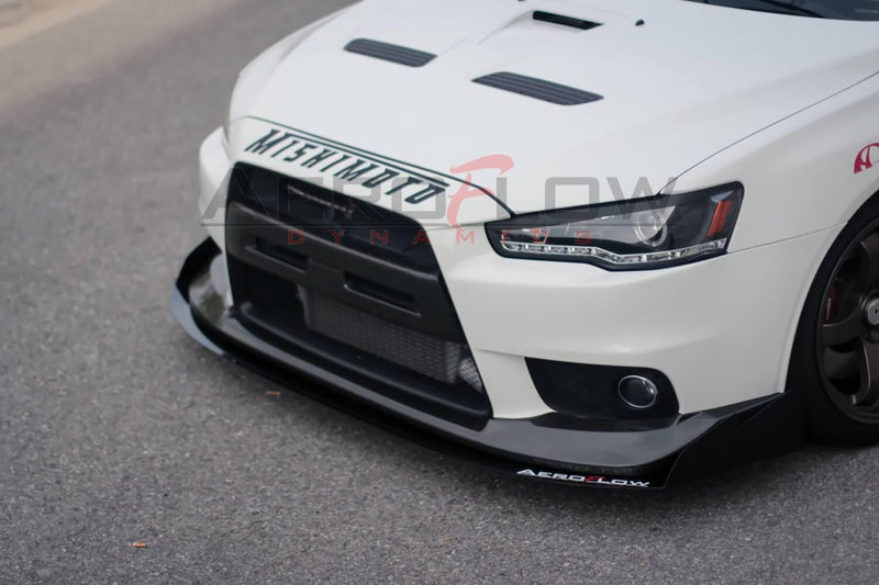 2007-2015 Mitsubishi Evo X Front Splitter V3
