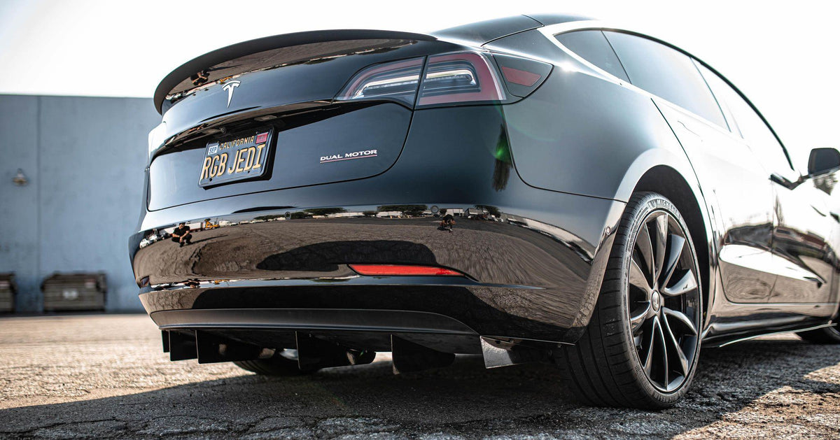 2018 - 2023 Tesla Model 3 Rear Diffuser V1 – AeroflowDynamics