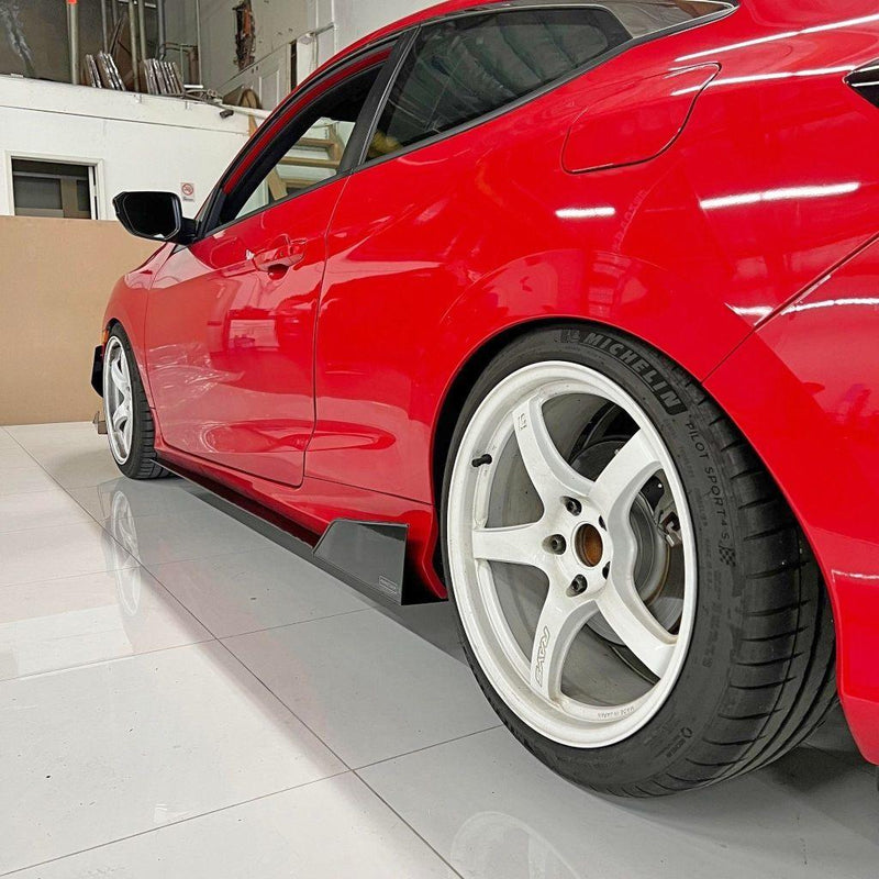2016 Honda Civic Coupe Side Skirt Extensions V4