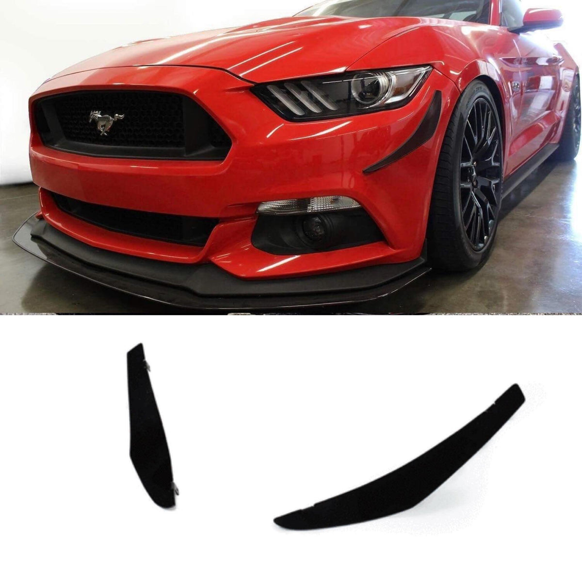 2015-2017 Ford Mustang Canards V1 - AeroflowDynamics