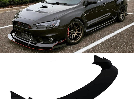2007-2015 Mitsubishi Evo X Front Splitter V3 - Aeroflowdynamics