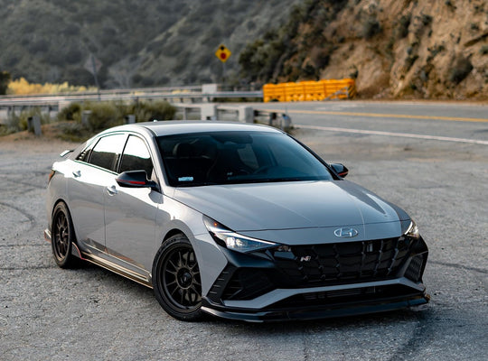 2022+ Hyundai Elantra N Side Skirt Extension V2 - AeroflowDynamics