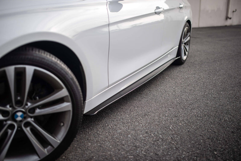 2013-2020 BMW M3/M4 Side Skirt Extensions Carbon Fiber V1