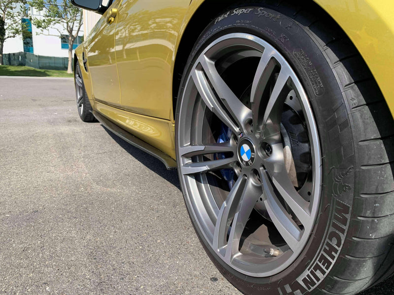2013-2020 BMW M3/M4 Side Skirt Extensions Carbon Fiber V1