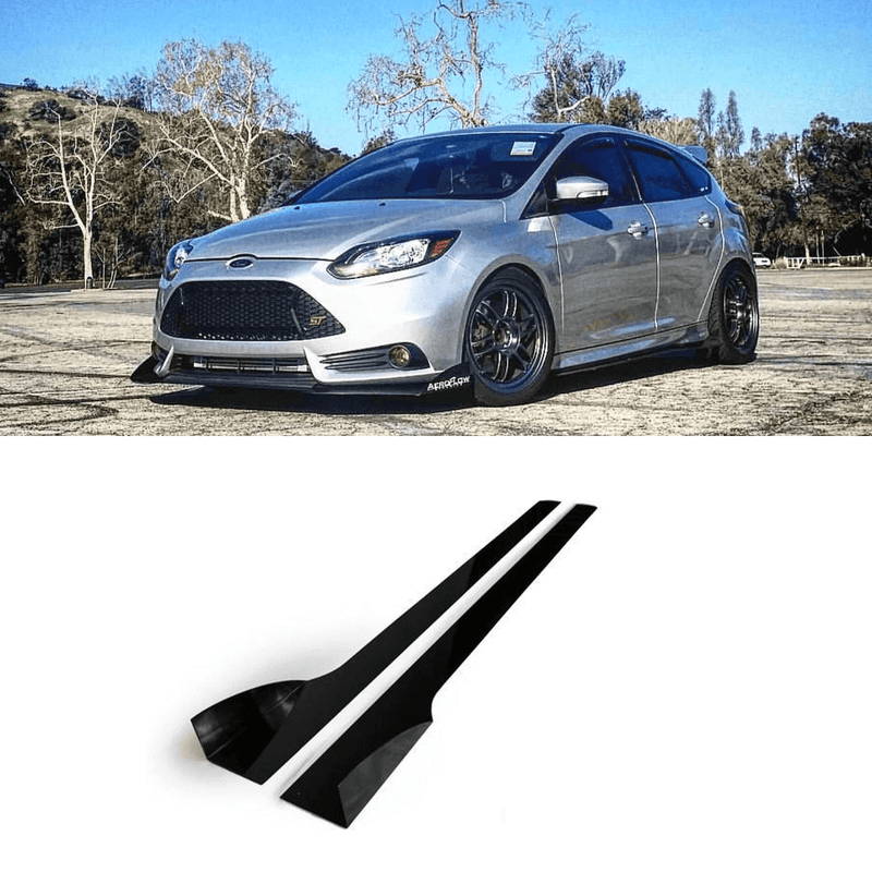 2011-2018 Ford Focus ST Side Skirt Extensions V2
