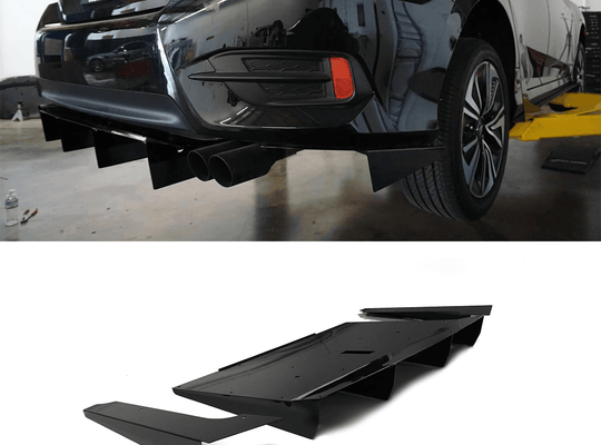 2016-2018 Honda Civic Rear Diffuser V1 (Sedan) - Aeroflowdynamics