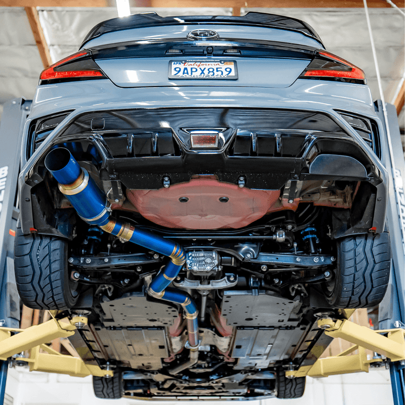2022 Subaru WRX Cat-Back Exhaust F1 Titanium Single Exit
