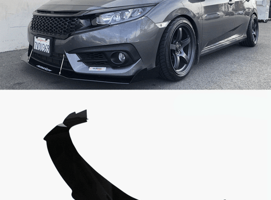 2016-2019 Honda Civic Sedan Splitter V3 - Aeroflowdynamics