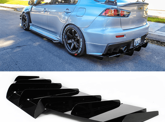 2007-2015 Mitsuibishi Evo Rear Diffuser V1 - Aeroflowdynamics
