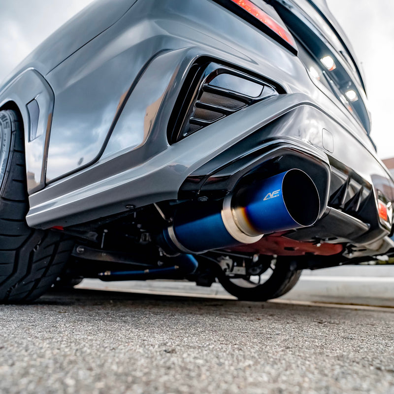 2022 Subaru WRX Cat-Back Exhaust F1 Titanium Single Exit