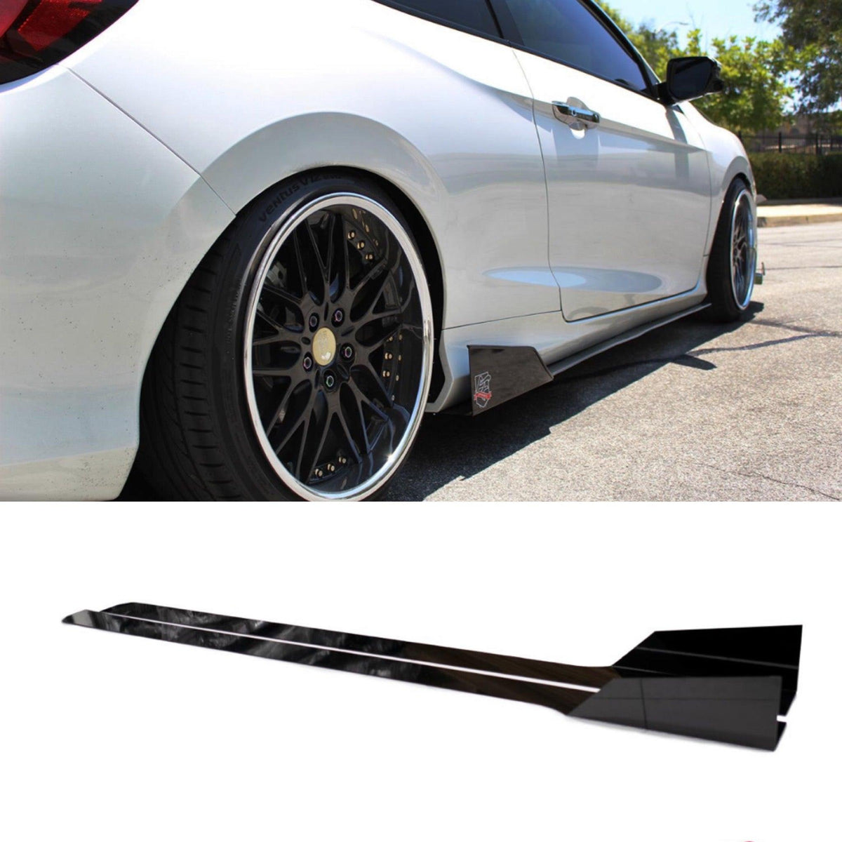 2016 2021 Honda Civic Side Skirt Extension V4 Coupe