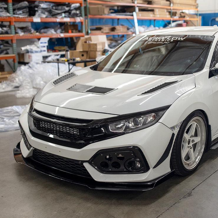 2017-2020 Honda Civic Front Splitter Hatch/Coupe/Sedan/Si V6