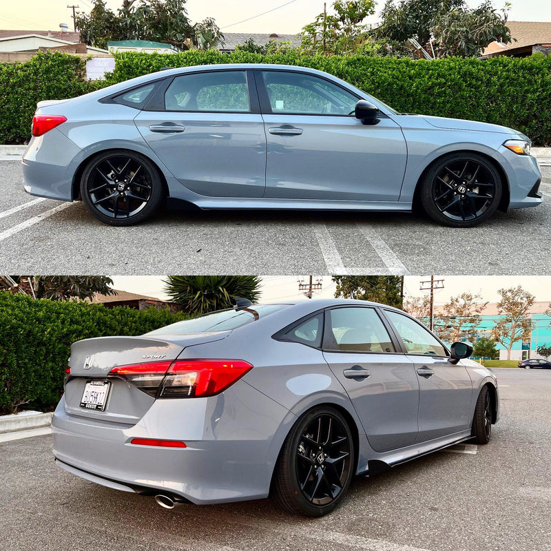 2022 Honda Civic Side Skirt Extensions Civic Hatch Sedan Si V2