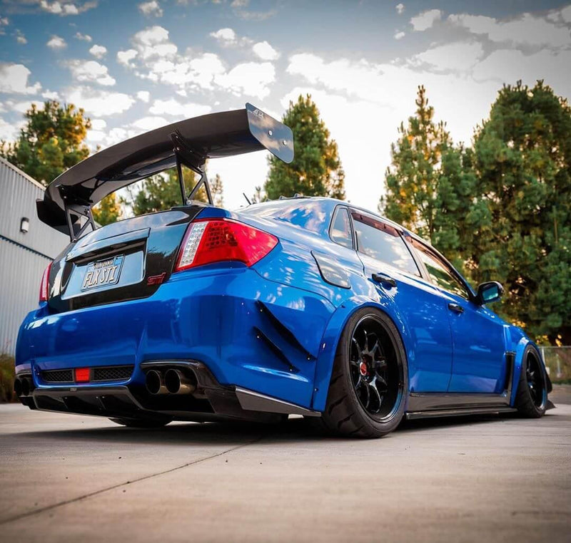 2011-2014 Subaru WRX STI Rear Bumper Canards V1 (For Sedan)