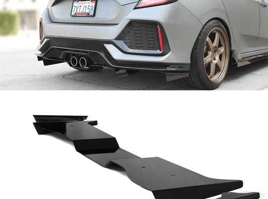 2017-2019 Honda Civic Hatchback Rear Diffuser V1