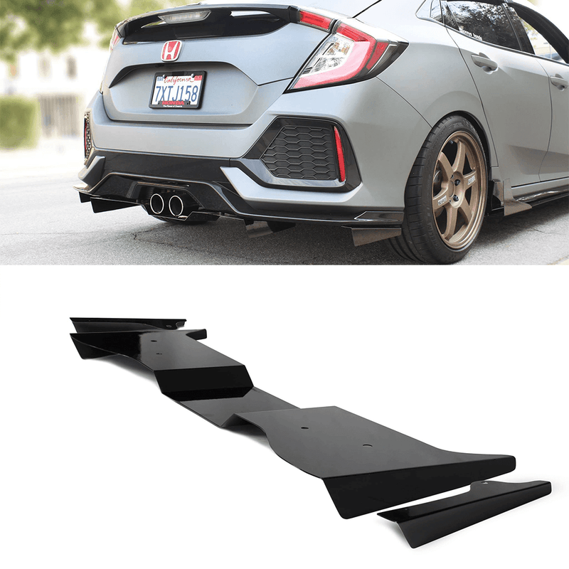 2017-2019 Honda Civic Hatchback Rear Diffuser V1