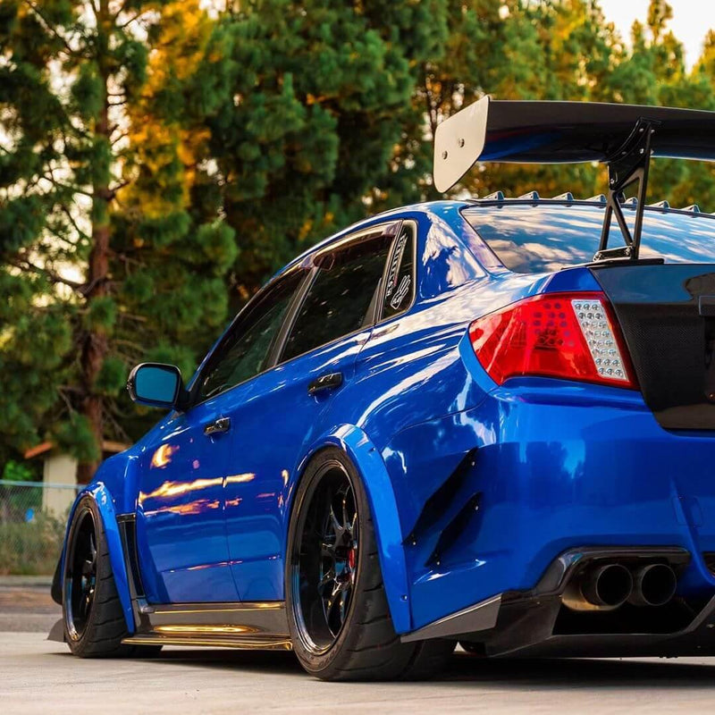 2011-2014 Subaru WRX STI Rear Bumper Canards V1 (For Sedan)