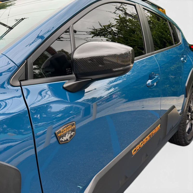 Upgrade Your 2024+ Subaru Crosstrek With Real Carbon Fiber AFD Mirror Caps