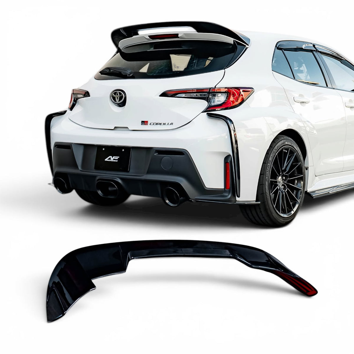 Upgrade Your Toyota GR Corolla or Corolla Hatchback With Rear Spoiler Extensions