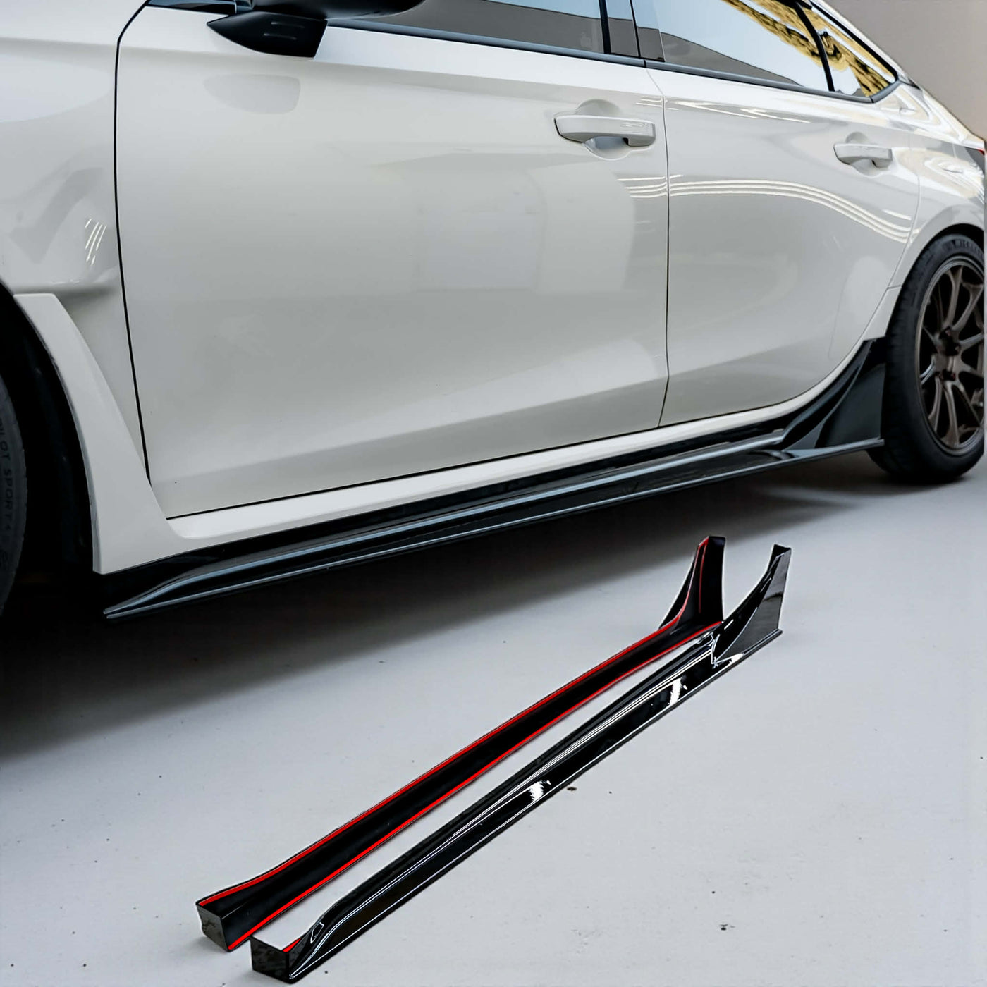 Grounded & Aggressive: Why the Aeroflow Dynamics Side Skirts are Vital for the FL5 Civic Type R