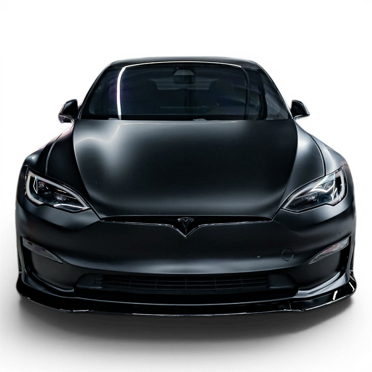 2021–2026 Tesla Model S Front Lip Splitter Gloss Jet Black AeroFlowDynamics