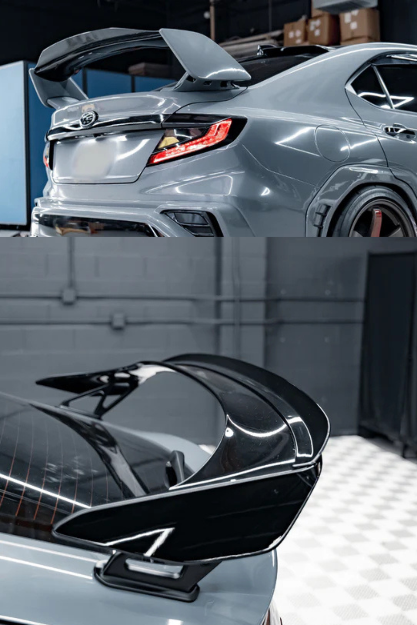 FL5 タイプ R および 22+ WRX ガーニー フラップで車のパフォーマンス