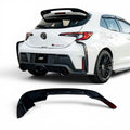2023 Toyota GR Corolla rear spoiler extensions gloss jet black by AeroFlow Dynamics

