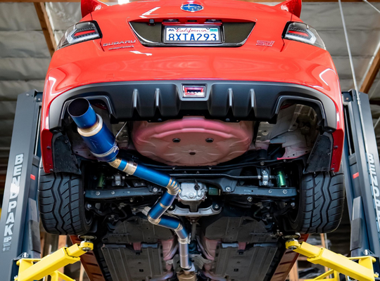 2015- 2021 Subaru WRX/STI F1 Titanium Single Exit Catback Exhaust - aeroflowdynamics