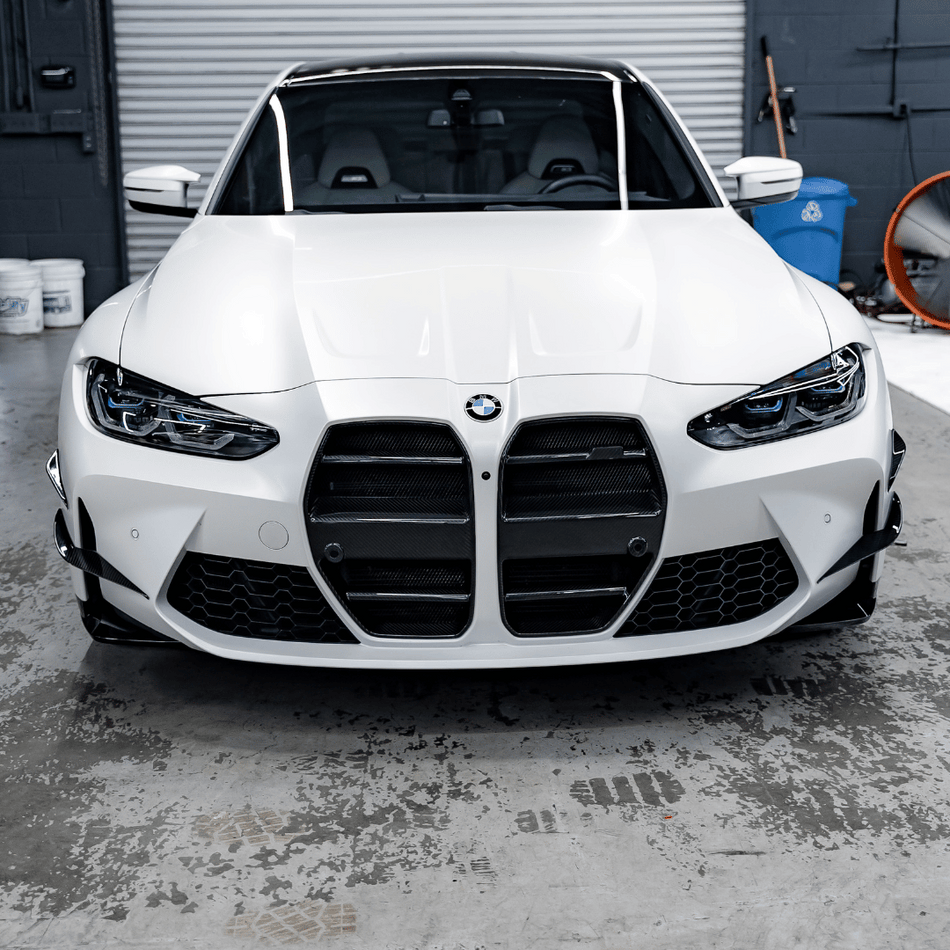 2021 - 2024 BMW G80 G82 G83 M3 / M4 S - Style Carbon Canards - aeroflowdynamics