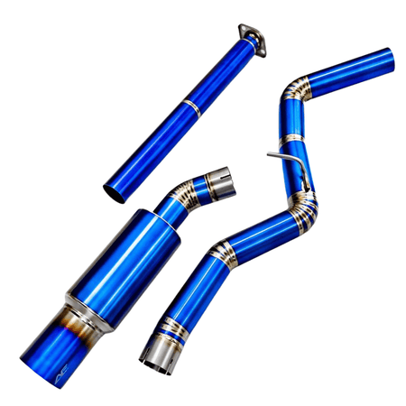 2015- 2021 Subaru WRX/STI F1 Titanium Single Exit Catback Exhaust - aeroflowdynamics