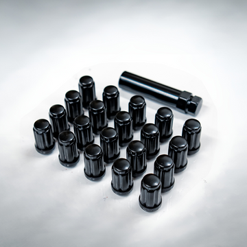AFD Forged Closed End Lug Nuts- Black - AeroflowDynamics