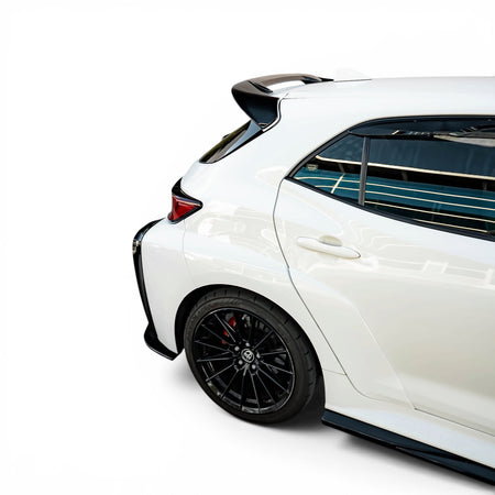 2019+ Toyota Corolla Hatchback rear spoiler extensions gloss black
