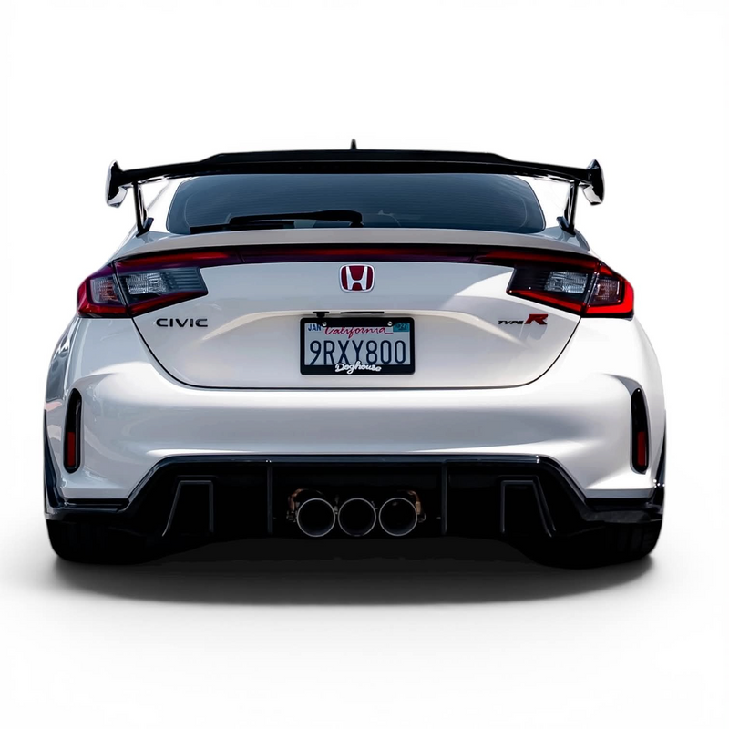 2023-2026 Honda Civic Type R FL5 Gloss Black Rear Bumper Extension