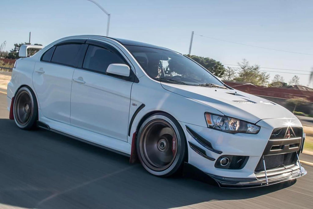 2007-2015 Mitsubishi Evo X Front Splitter V2 - Aeroflowdynamics