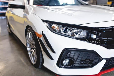 2017-2019  Honda Civic V2 Canards (Hatchback, Si Coupe, Si Sedan) - Aeroflowdynamics