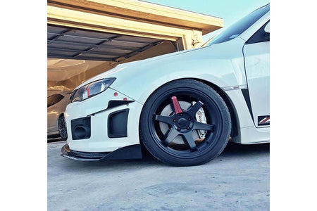 2008-2014 SUBARU WRX/STI  FRONT SPLITTER V2 - AeroflowDynamics