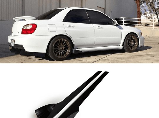 2002 - 2007 Subaru Wrx/Sti Side Skirt Extension V2 - AeroflowDynamics