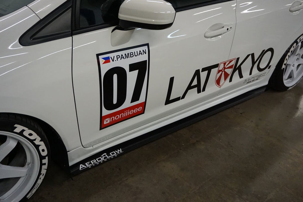 2012-2015 Civic Side Skirt Extension V1 ( Sedan) - Aeroflowdynamics