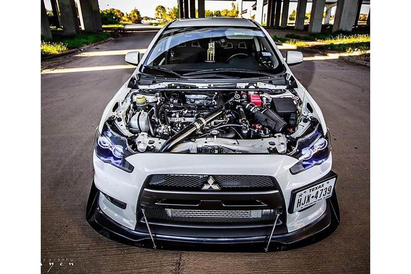 2007-2015 Mitsubishi Evo X Front Splitter V2 - Aeroflowdynamics