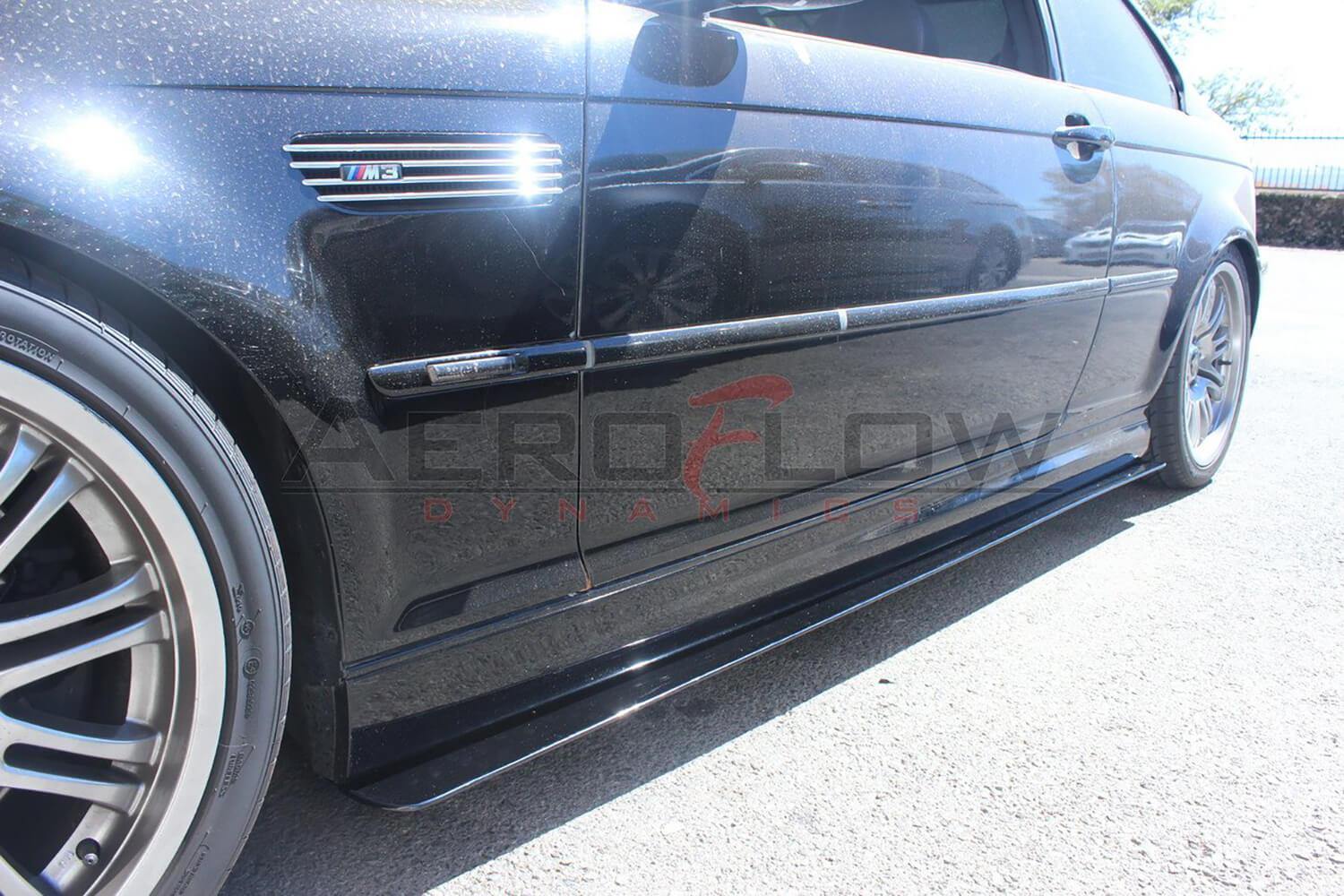 MagicDrift DTM Style Side Skirt Extensions For BMW E46 M3 / 3-Series (2001-2011) - Urethane