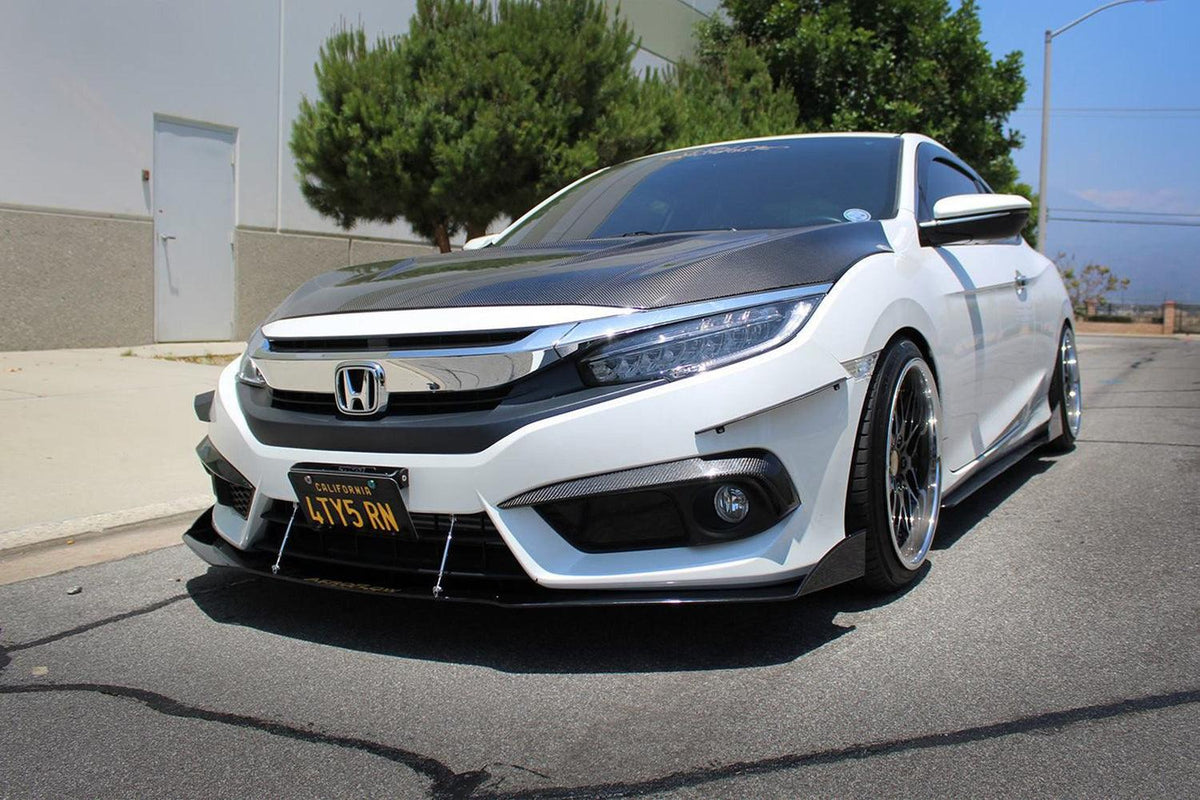 2016-2019 Honda Civic Coupe Splitter V2 - Aeroflowdynamics